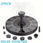 Solar Bird Bath Fountain Pump with 6 Nozzles