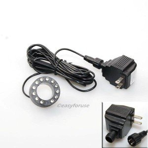 12-LED Light Ring Fountain for Fish Ponds