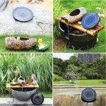 Solar Bird Bath Fountain Pump with 6 Nozzles
