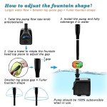 15W Submersible Fountain Pump with LED Light