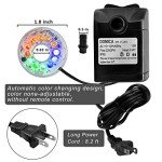 15W Submersible Fountain Pump with LED Light
