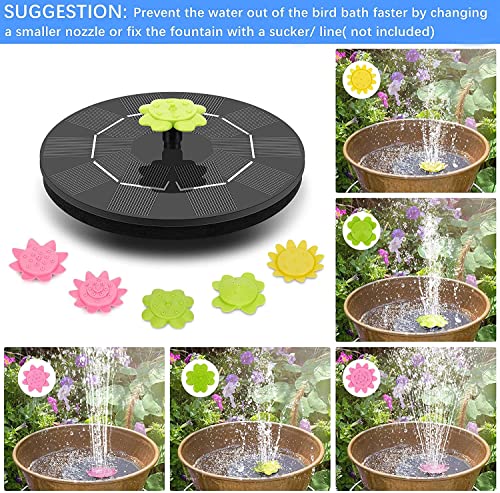 Solar Bird Bath Fountain Pump, 3W, Outdoor Pond