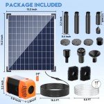 25W Solar Fountain Pump with Adjustable Flow