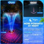 Large Solar Fountain with Light Show & Anchor