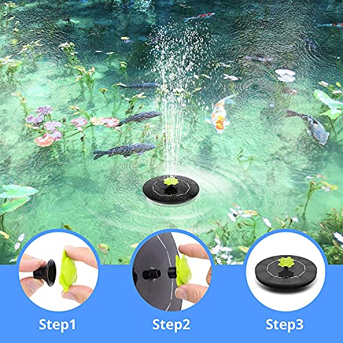 Solar Bird Bath Fountain Pump, 3W, Outdoor Pond