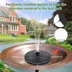 Mademax Solar Fountain with 4 Nozzles for Outdoors