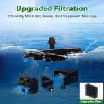 Mademax Solar Fountain with 4 Nozzles for Outdoors