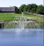 Hqua FS01 Floating Pond Fountain with Color Lights