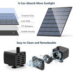 Solar Floating Fountain Pump for Garden Ponds