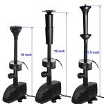 COODIA 660GPH Pond Fountain Pump with LED Lights
