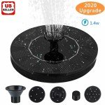 Solar Bird Bath Fountain Pump with 4 Nozzles