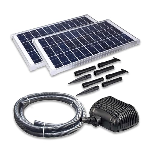 Solariver Sun-Powered Submersible Water Fountain Kit 900+ GPH