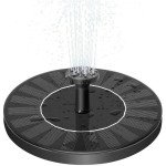 Solar Bird Bath Fountain Pump with 4 Nozzles