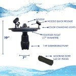 1 HP Aerating Pond Fountain with LED Lights