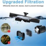 Solar Bird Bath Fountain Pump with 4 Nozzles