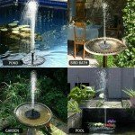 Solar Bird Bath Fountain Pump with 4 Nozzles
