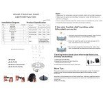 Solar Bird Bath Fountain Pump with 4 Nozzles