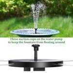Solar Bird Bath Fountain Pump with 6 Nozzles