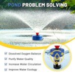 Ytrica 1HP Floating Pond Aerator Fountain Pump