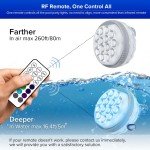 RGB LED Submersible Fountain Lights with Remote