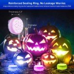 RGB LED Submersible Fountain Lights with Remote