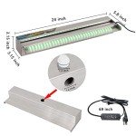 24" Stainless Steel LED Waterfall Pool Fountain