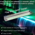 24" Stainless Steel LED Waterfall Pool Fountain