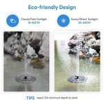 Solar Floating Fountain for Bird Bath & Pond