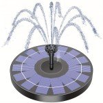 Solar Bird Bath Fountain Pump with 4 Nozzles