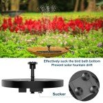 Solar Bird Bath Fountain Pump with 4 Nozzles