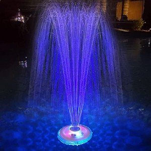 Rechargeable Floating Pool Fountain with Lights