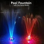 Rechargeable Floating Pool Fountain with Lights