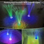 Rechargeable Floating Pool Fountain with Lights