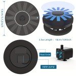 Solar Bird Bath Fountain Pump with 4 Nozzles