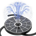 AISITIN Solar Bird Bath Fountain with Glass Panel
