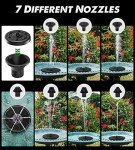 Solar Glass Panel Fountain with Battery and Lights
