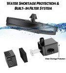 Solar Glass Panel Fountain with Battery and Lights