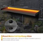 Stainless Steel Pond Fountain with LED Lights