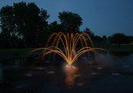 Kasco 1HP Aerating Pond Fountain with LED Lights