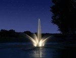 Kasco 1HP Aerating Pond Fountain with LED Lights