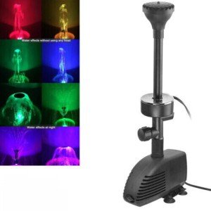 Submersible 660GPH Pond Fountain Pump with LED Light