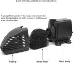 Submersible 660GPH Pond Fountain Pump with LED Light