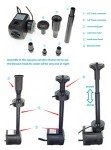 Lewisia Water Pump Kit with LED Light & Spray