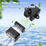 Yzert Solar Fountain with Battery Indicator & 2000mAh
