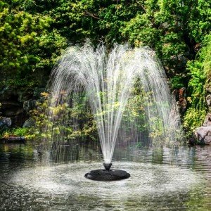 Large Floating Pond Fountain with LED Lights