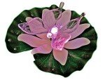 Floating Butterfly LED Pond Light with Lily Pad