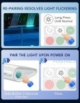 Solar Fountain with Colorful Lights & Remote Control