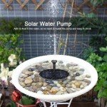 Solar Floating Fountain Pump for Bird Baths