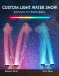 Solar Fountain with Colorful Lights & Remote Control