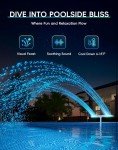 Solar Fountain with Colorful Lights & Remote Control